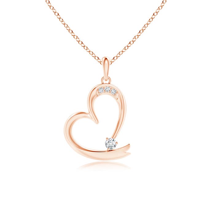 G, VS2 / 0.1 CT / 14 KT Rose Gold