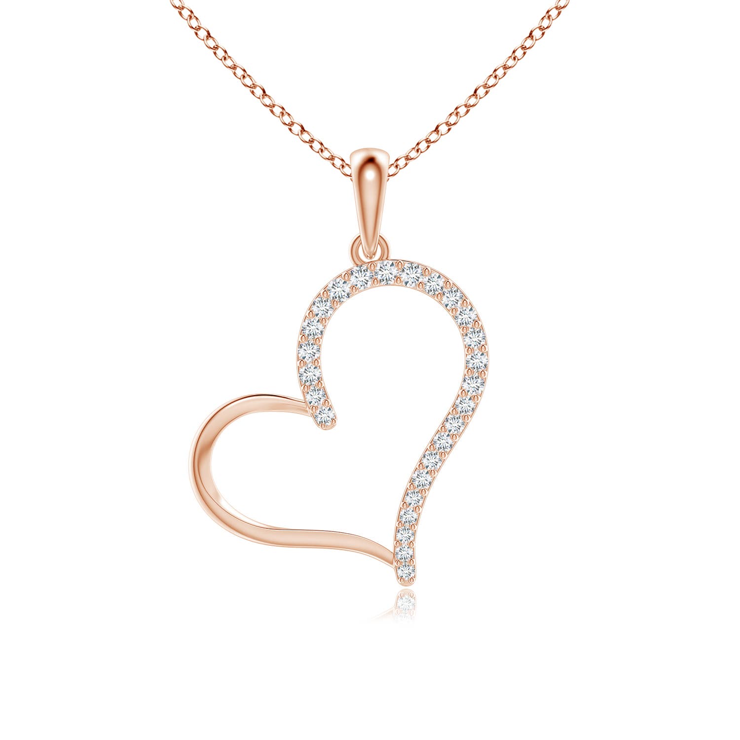 G, VS2 / 0.12 CT / 14 KT Rose Gold