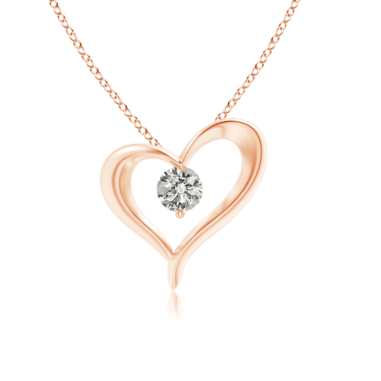 K, I3 / 0.2 CT / 14 KT Rose Gold