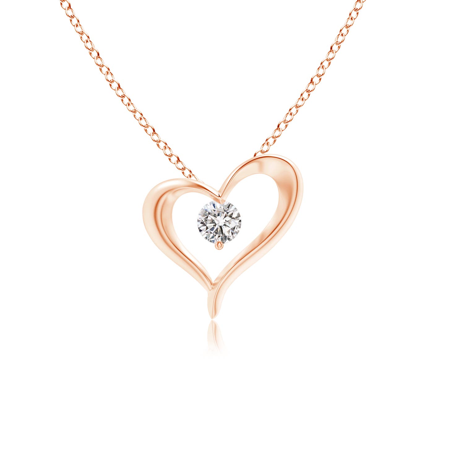 I-J, I1-I2 / 0.11 CT / 14 KT Rose Gold