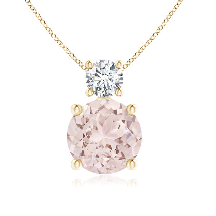 A - Morganite / 1.26 CT / 14 KT Yellow Gold