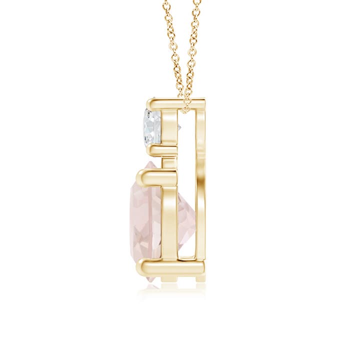 A - Morganite / 1.26 CT / 14 KT Yellow Gold