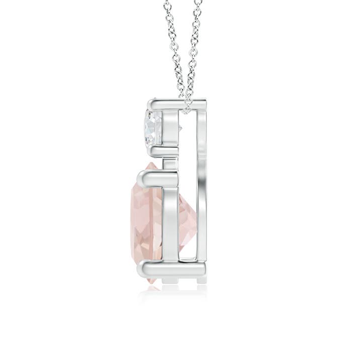 AA - Morganite / 1.26 CT / 14 KT White Gold