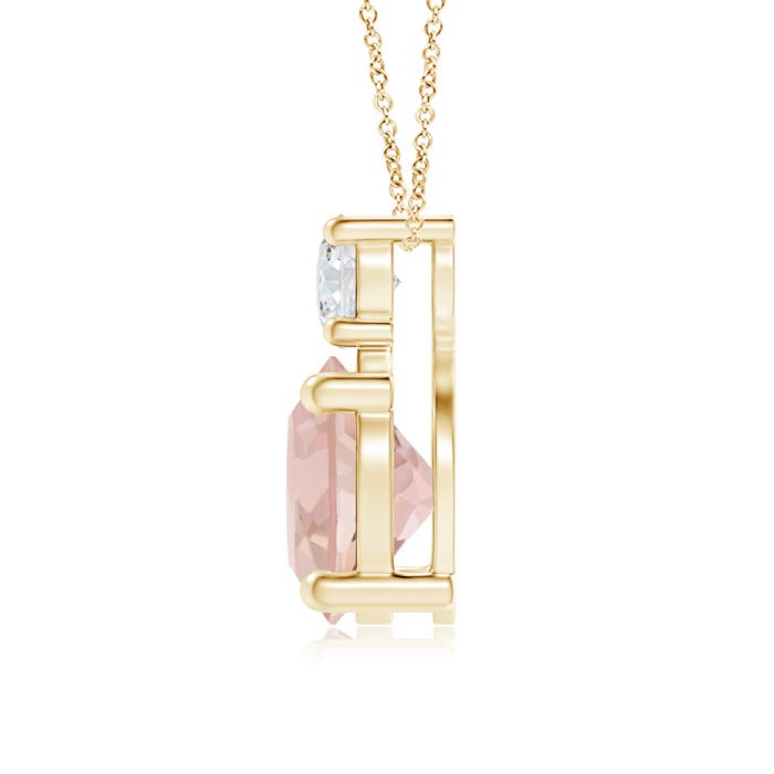 AAAA - Morganite / 1.26 CT / 14 KT Yellow Gold