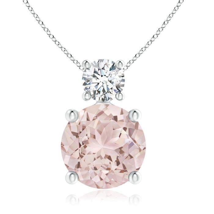 A - Morganite / 1.88 CT / 14 KT White Gold