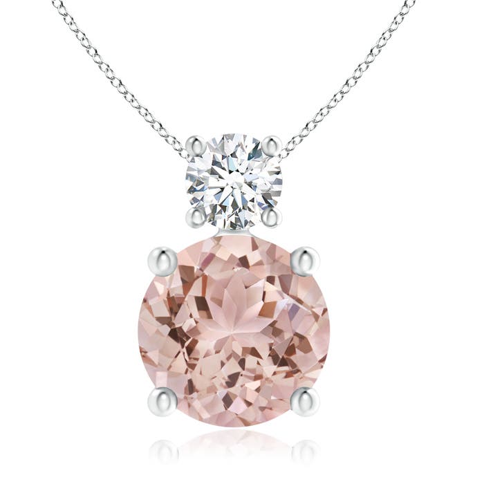 AAA - Morganite / 1.88 CT / 14 KT White Gold