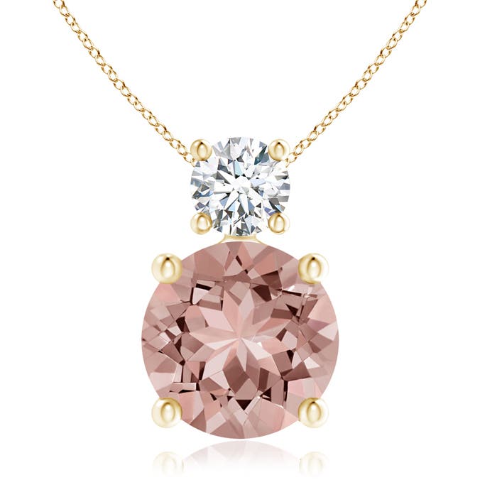 AAAA - Morganite / 1.88 CT / 14 KT Yellow Gold