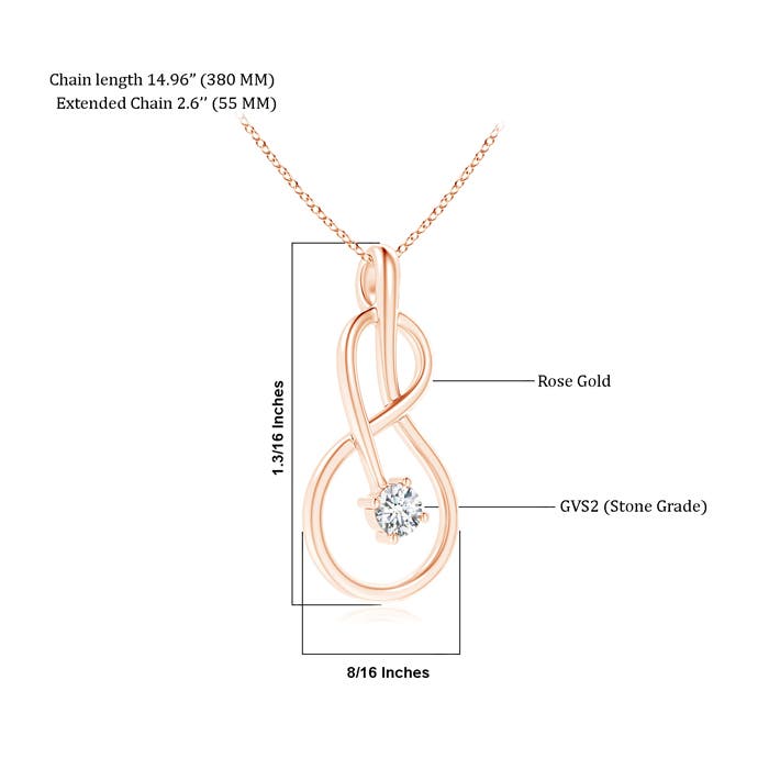 G, VS2 / 0.23 CT / 14 KT Rose Gold