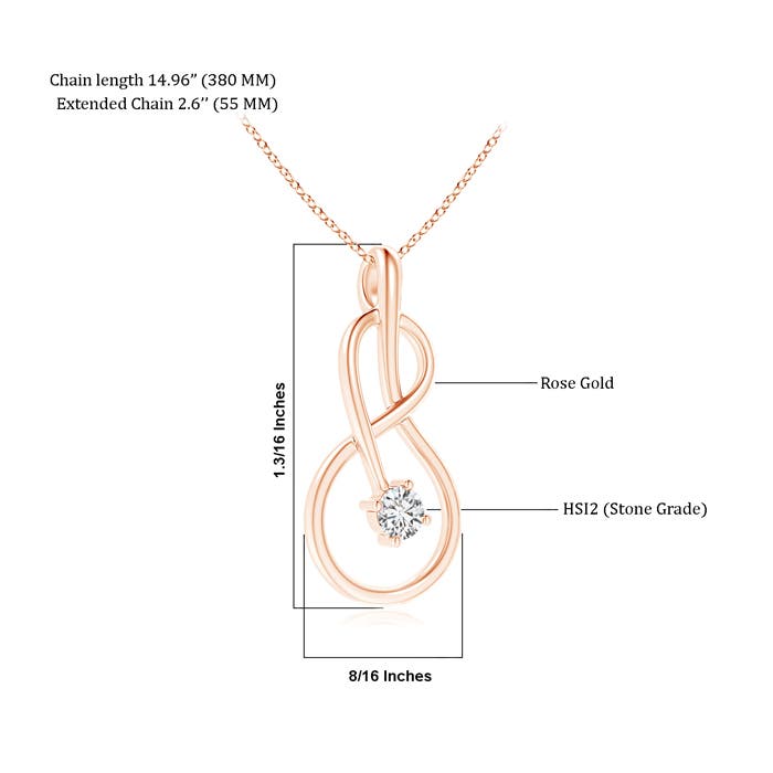 H, SI2 / 0.23 CT / 14 KT Rose Gold