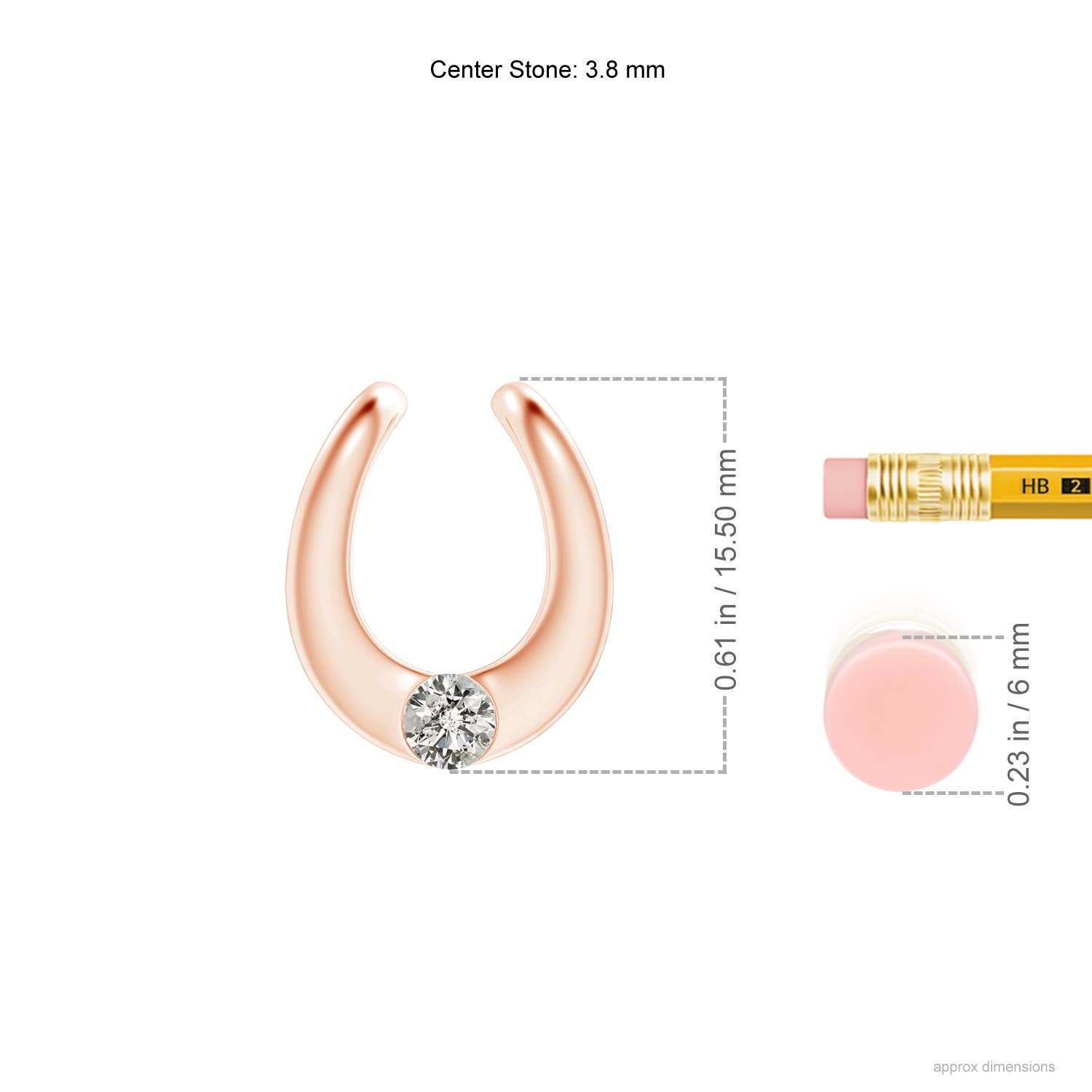 K, I3 / 0.2 CT / 14 KT Rose Gold