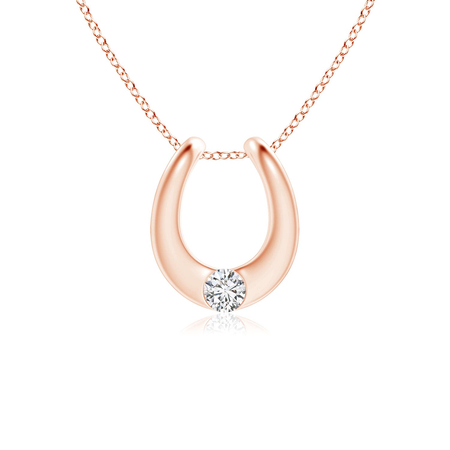 H, SI2 / 0.11 CT / 14 KT Rose Gold