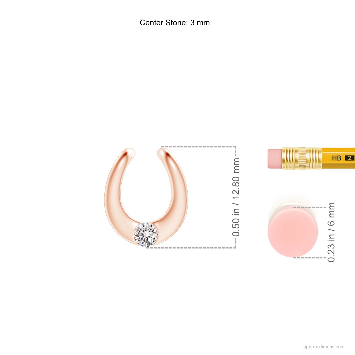 I-J, I1-I2 / 0.11 CT / 14 KT Rose Gold