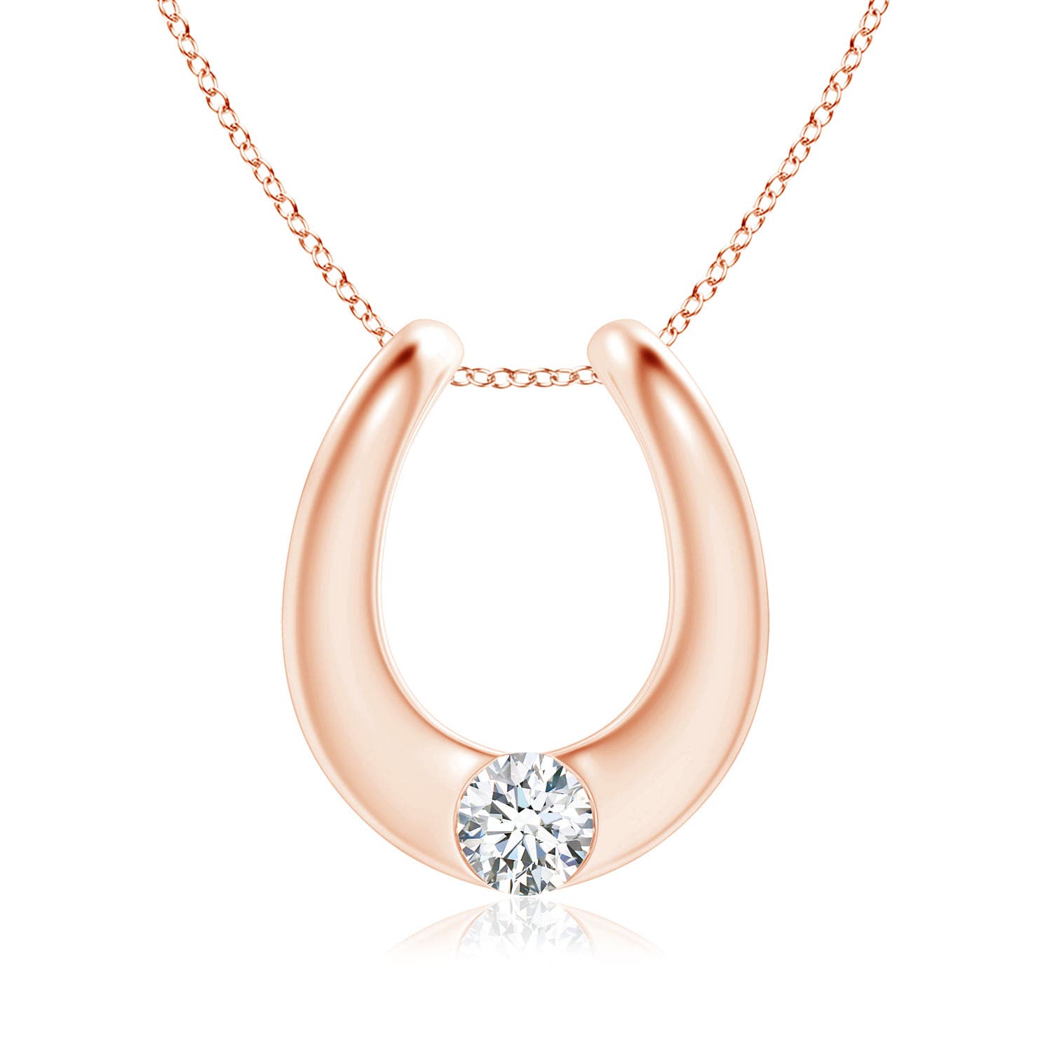 G, VS2 / 0.3 CT / 14 KT Rose Gold