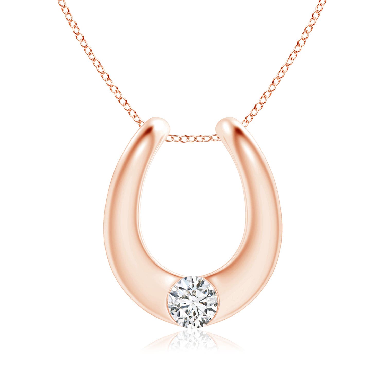 H, SI2 / 0.3 CT / 14 KT Rose Gold