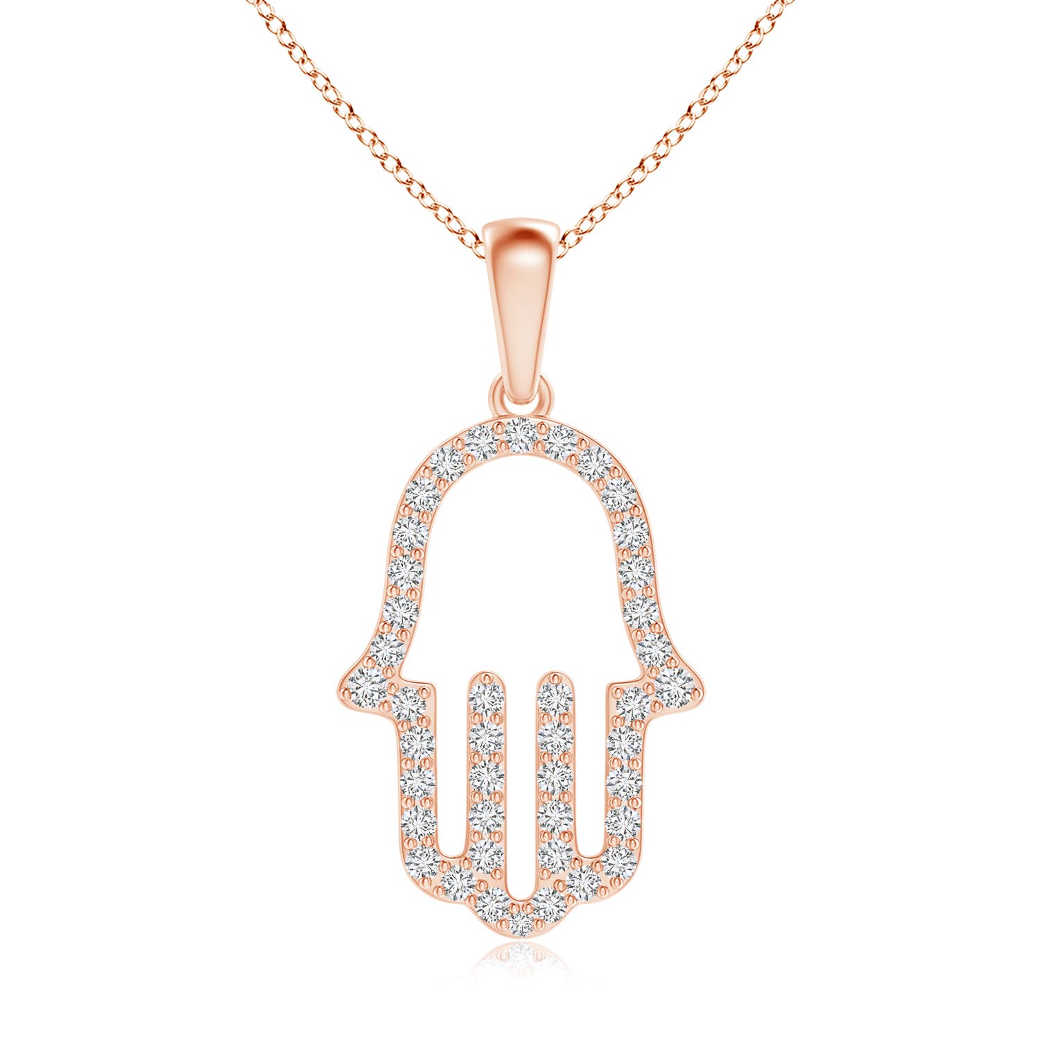 H, SI2 / 0.42 CT / 14 KT Rose Gold