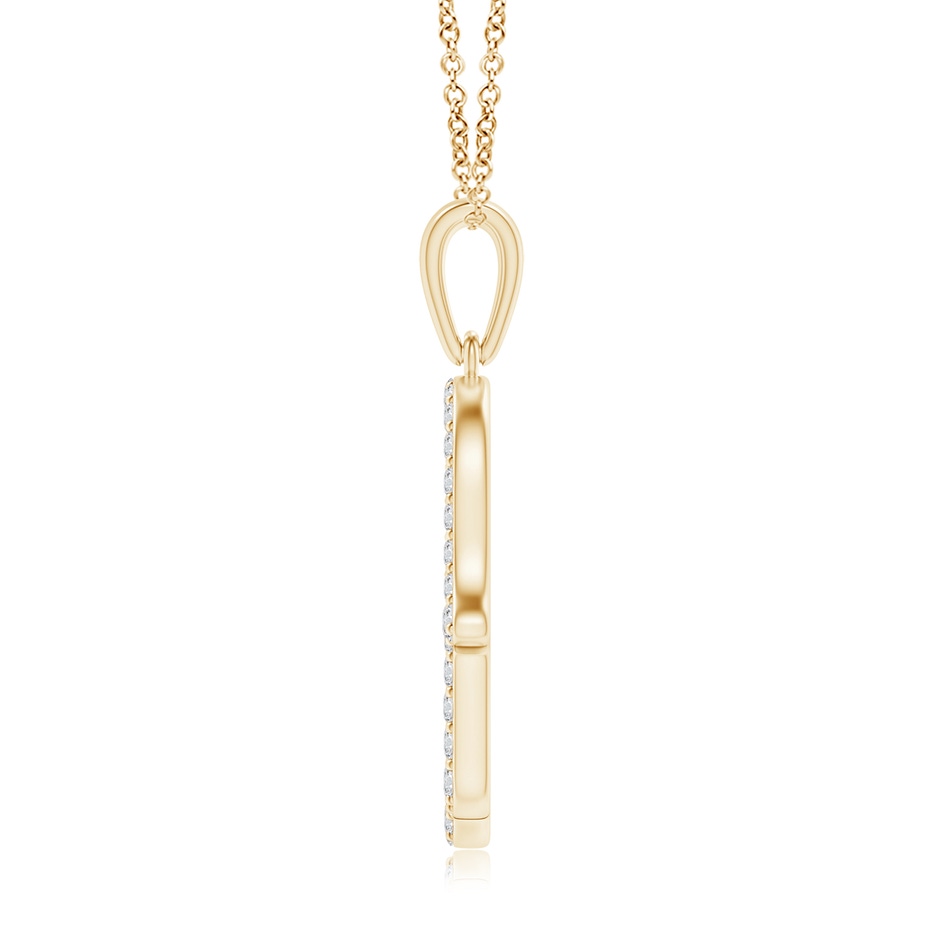 1.5mm HSI2 Diamond Hamsa Hand Pendant in Yellow Gold side 199