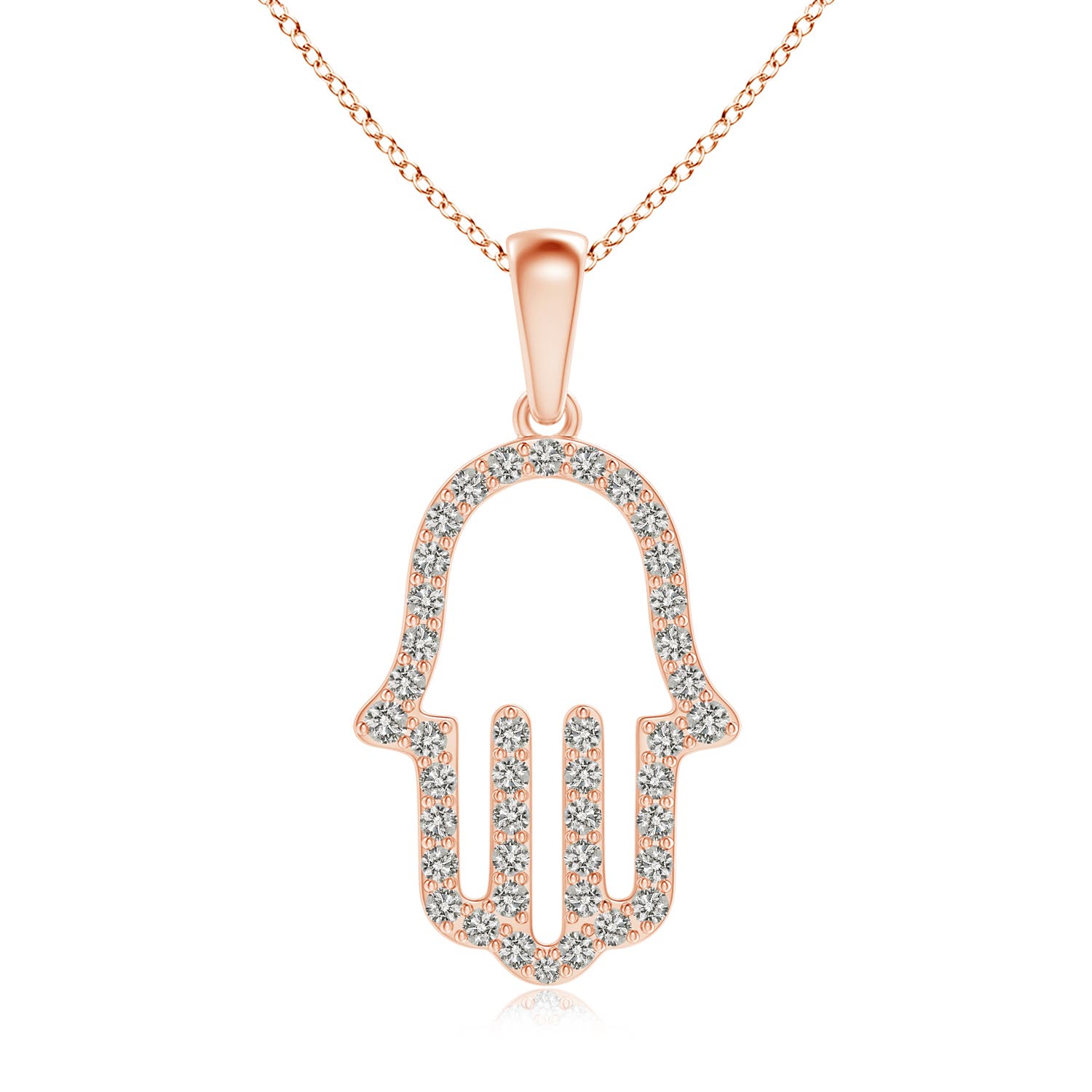 K, I3 / 0.42 CT / 14 KT Rose Gold