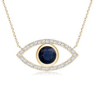 Round A Blue Sapphire