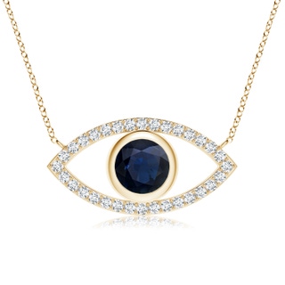 Round A Blue Sapphire