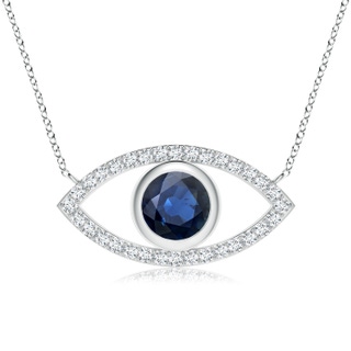 Round AA Blue Sapphire