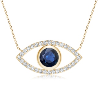 Round AA Blue Sapphire