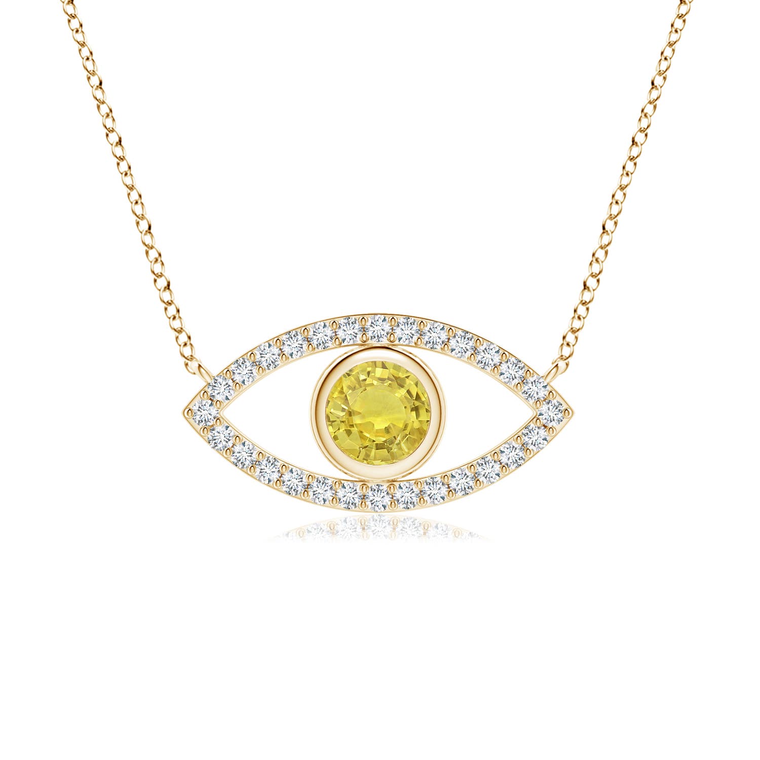 AA - Yellow Sapphire / 0.57 CT / 14 KT Yellow Gold