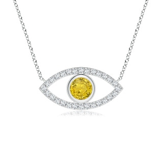 Round AAA Yellow Sapphire