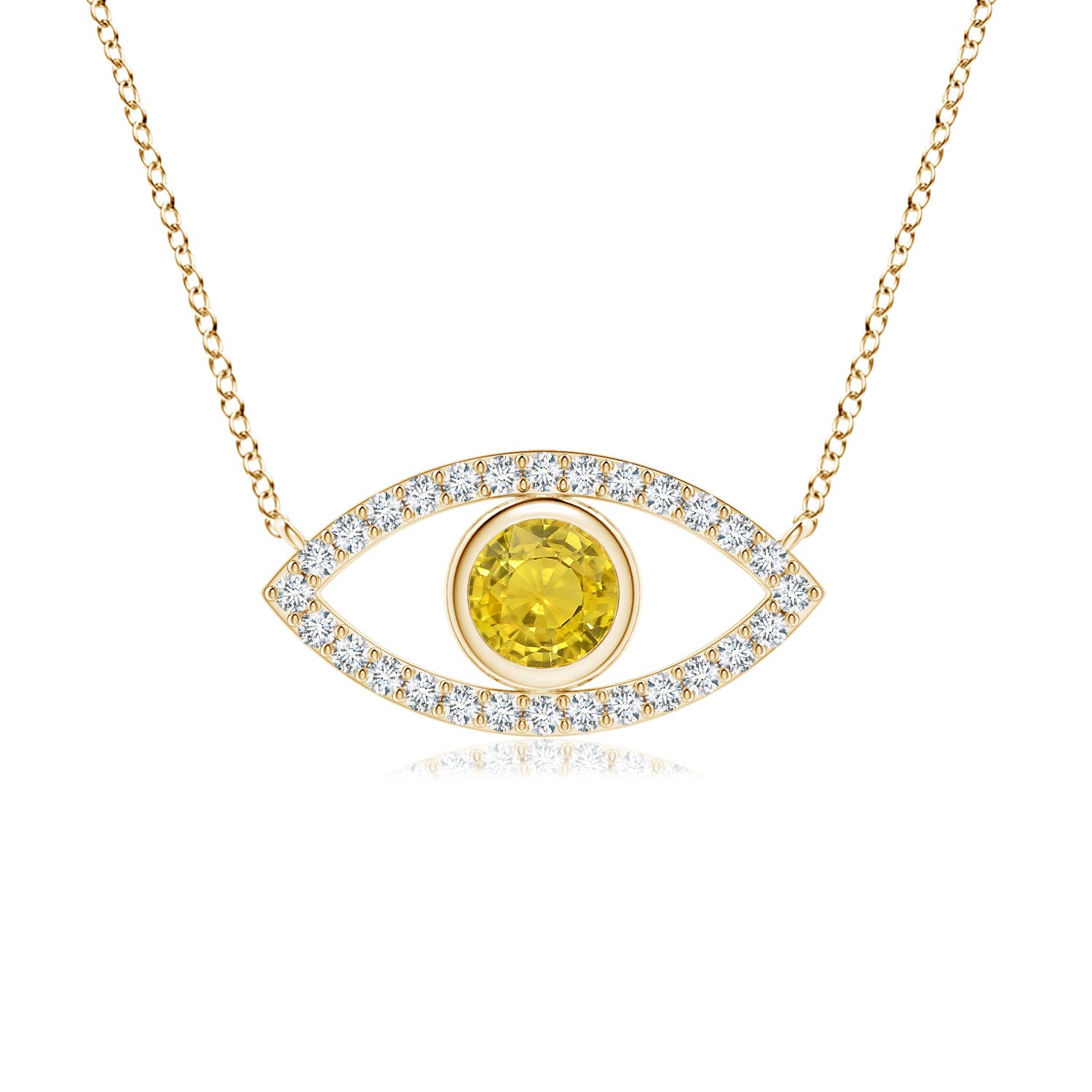 AAA - Yellow Sapphire / 0.57 CT / 14 KT Yellow Gold