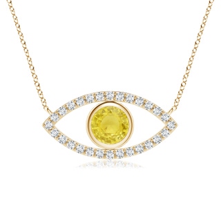 Round A Yellow Sapphire