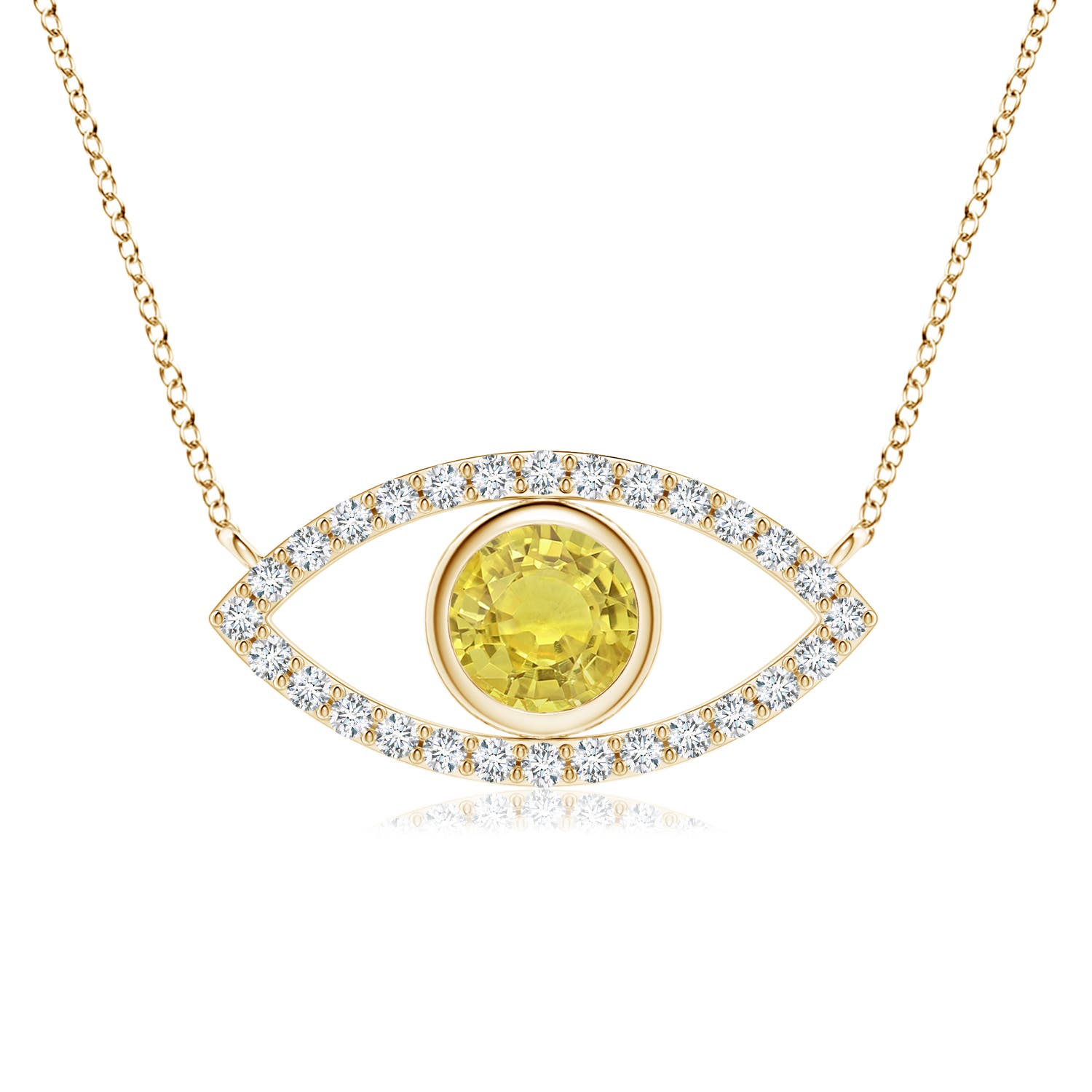 AA - Yellow Sapphire / 1.08 CT / 14 KT Yellow Gold