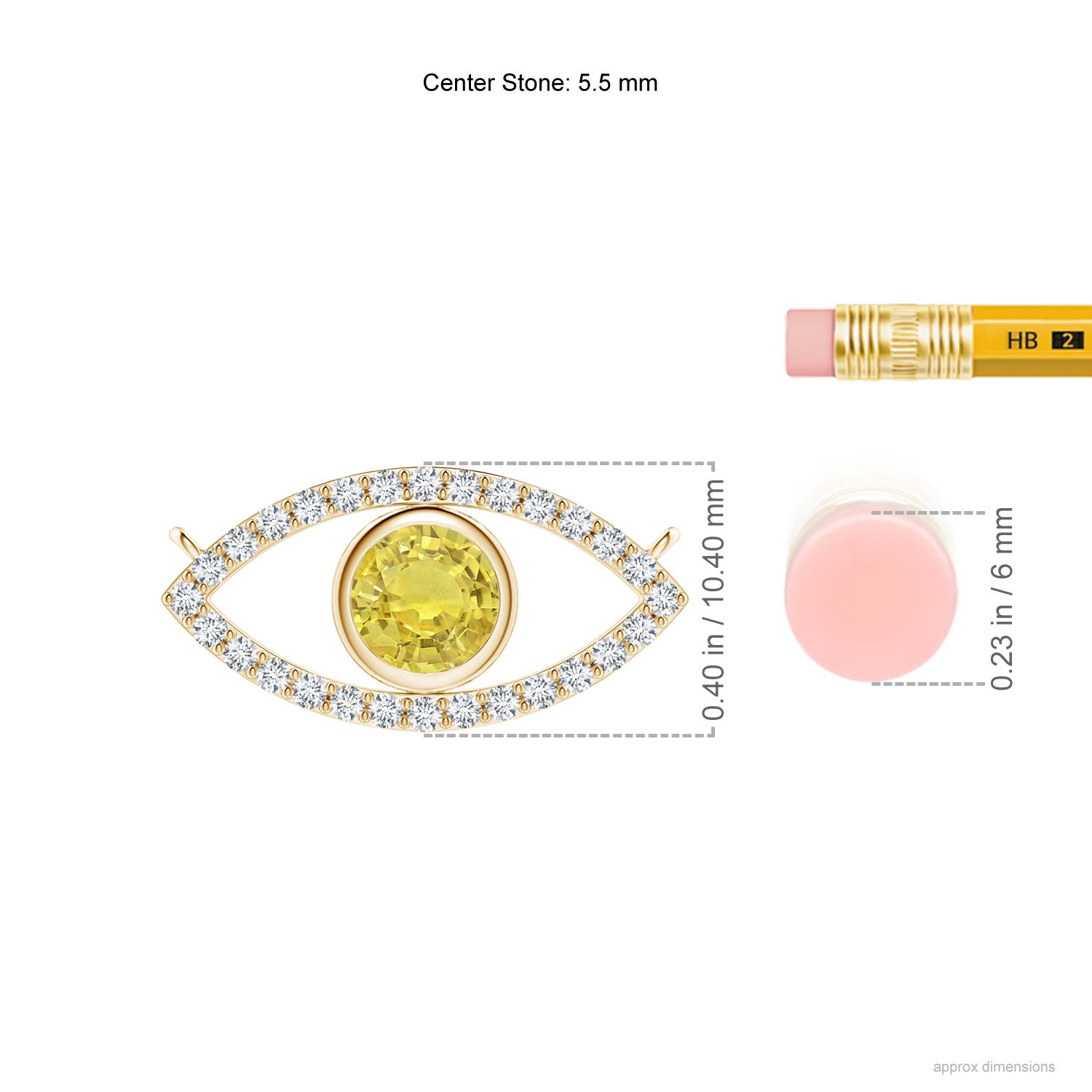 AA - Yellow Sapphire / 1.08 CT / 14 KT Yellow Gold