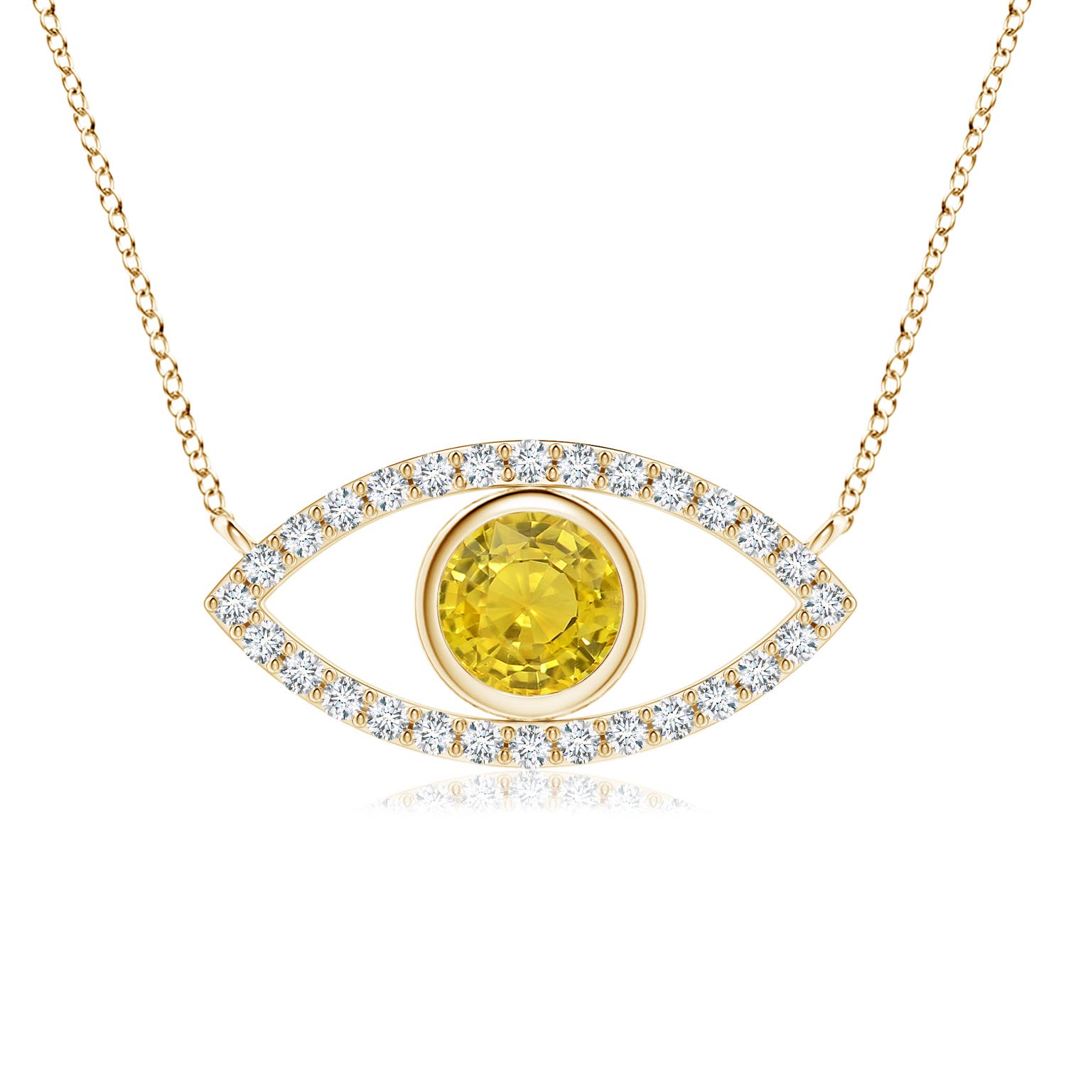 AAA - Yellow Sapphire / 1.08 CT / 14 KT Yellow Gold