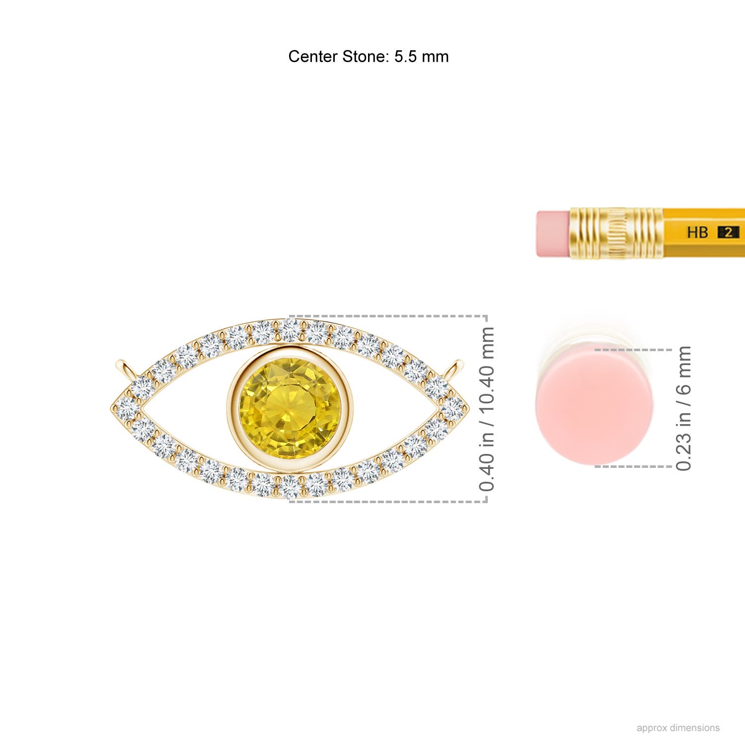 AAA - Yellow Sapphire / 1.08 CT / 14 KT Yellow Gold