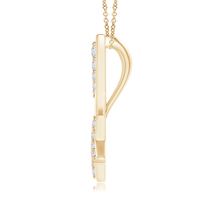 1.7mm HSI2 Clustre Diamond Shooting Star Pendant in Yellow Gold product image