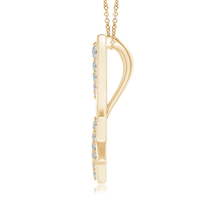 1.7mm KI3 Clustre Diamond Shooting Star Pendant in Yellow Gold product image