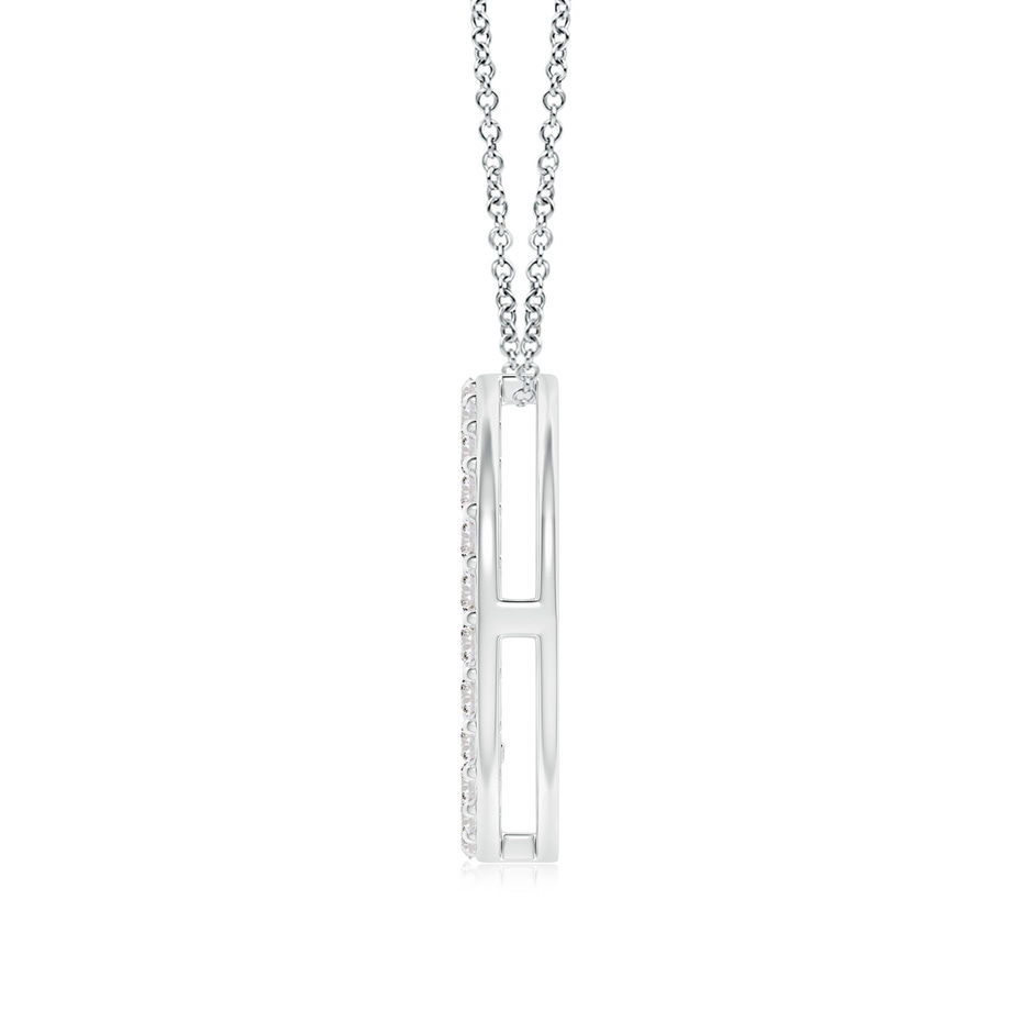 1.9mm IJI1I2 Prong-Set Diamond Peace Sign Pendant in White Gold side 199