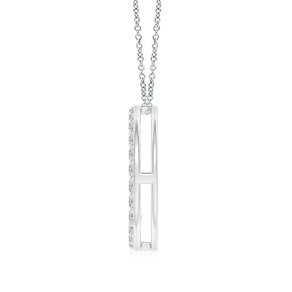 2.4mm KI3 Prong-Set Diamond Peace Sign Pendant in White Gold side 199