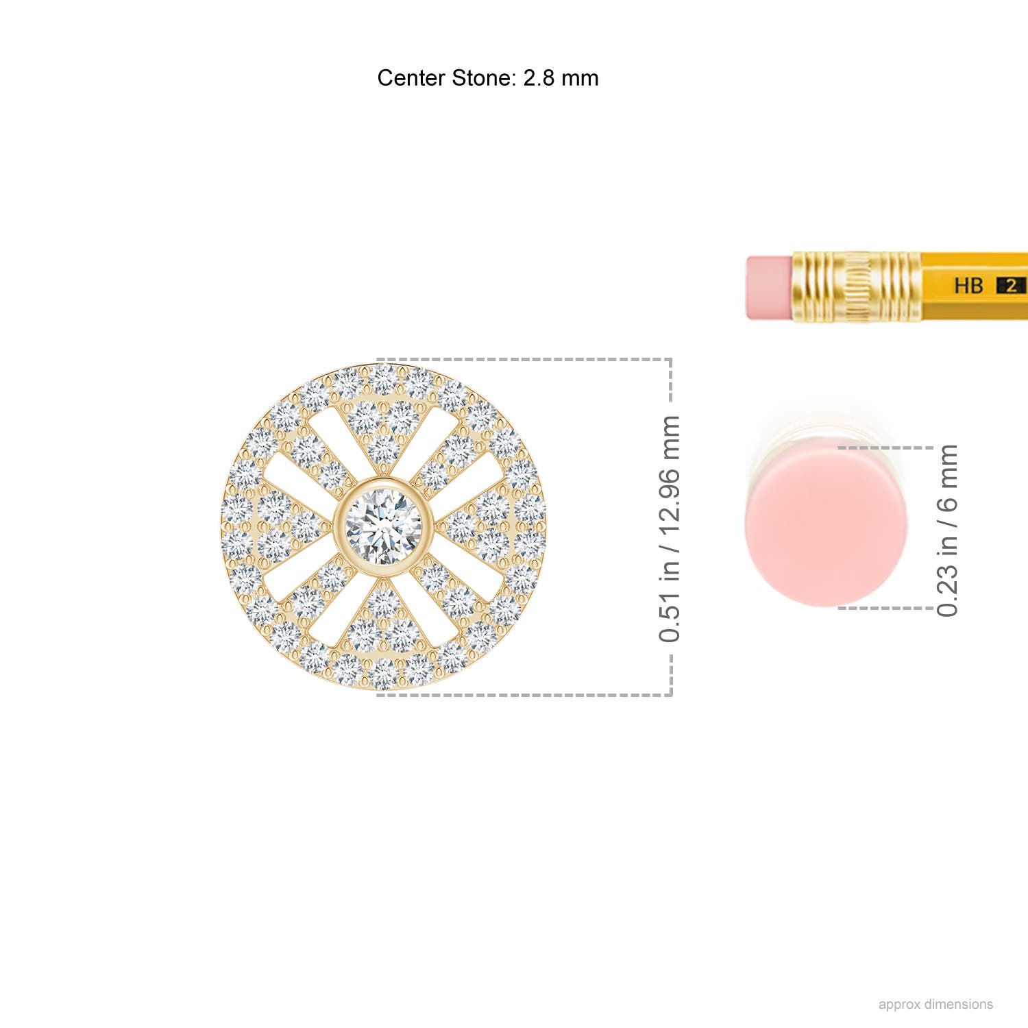 G, VS2 / 0.48 CT / 14 KT Yellow Gold