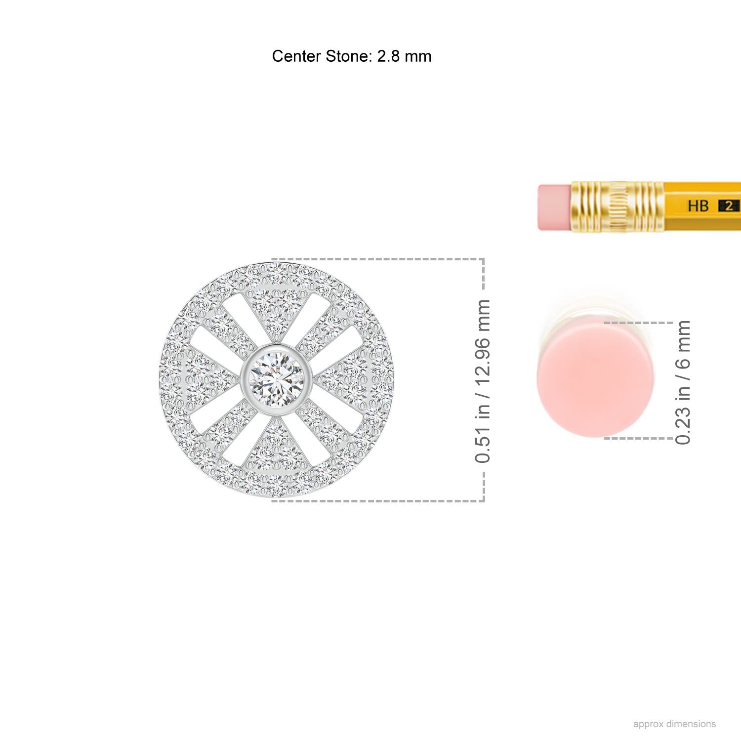 H, SI2 / 0.48 CT / 14 KT White Gold