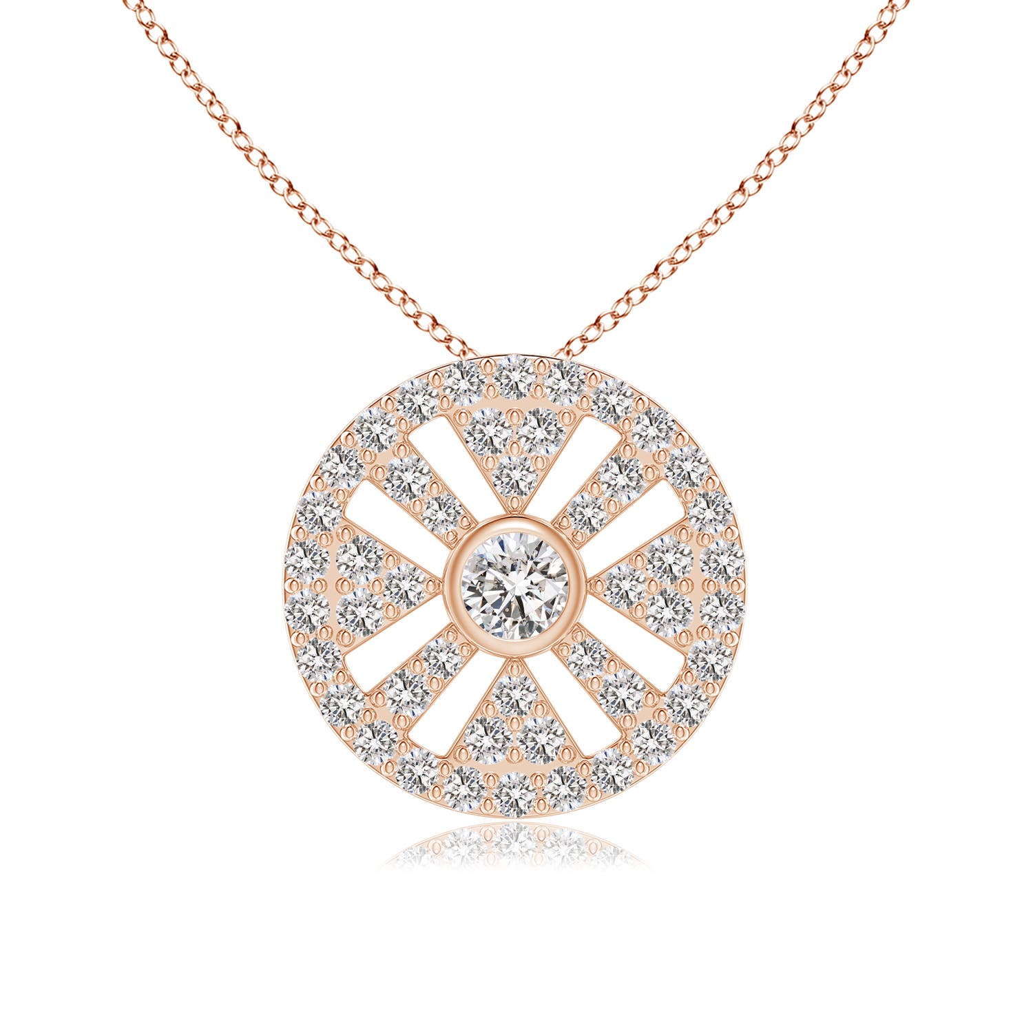 I-J, I1-I2 / 0.48 CT / 14 KT Rose Gold