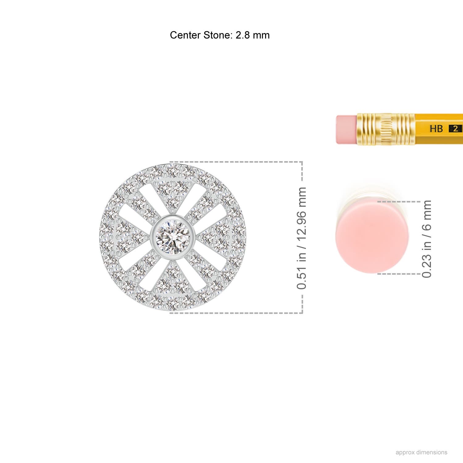 I-J, I1-I2 / 0.48 CT / 14 KT White Gold