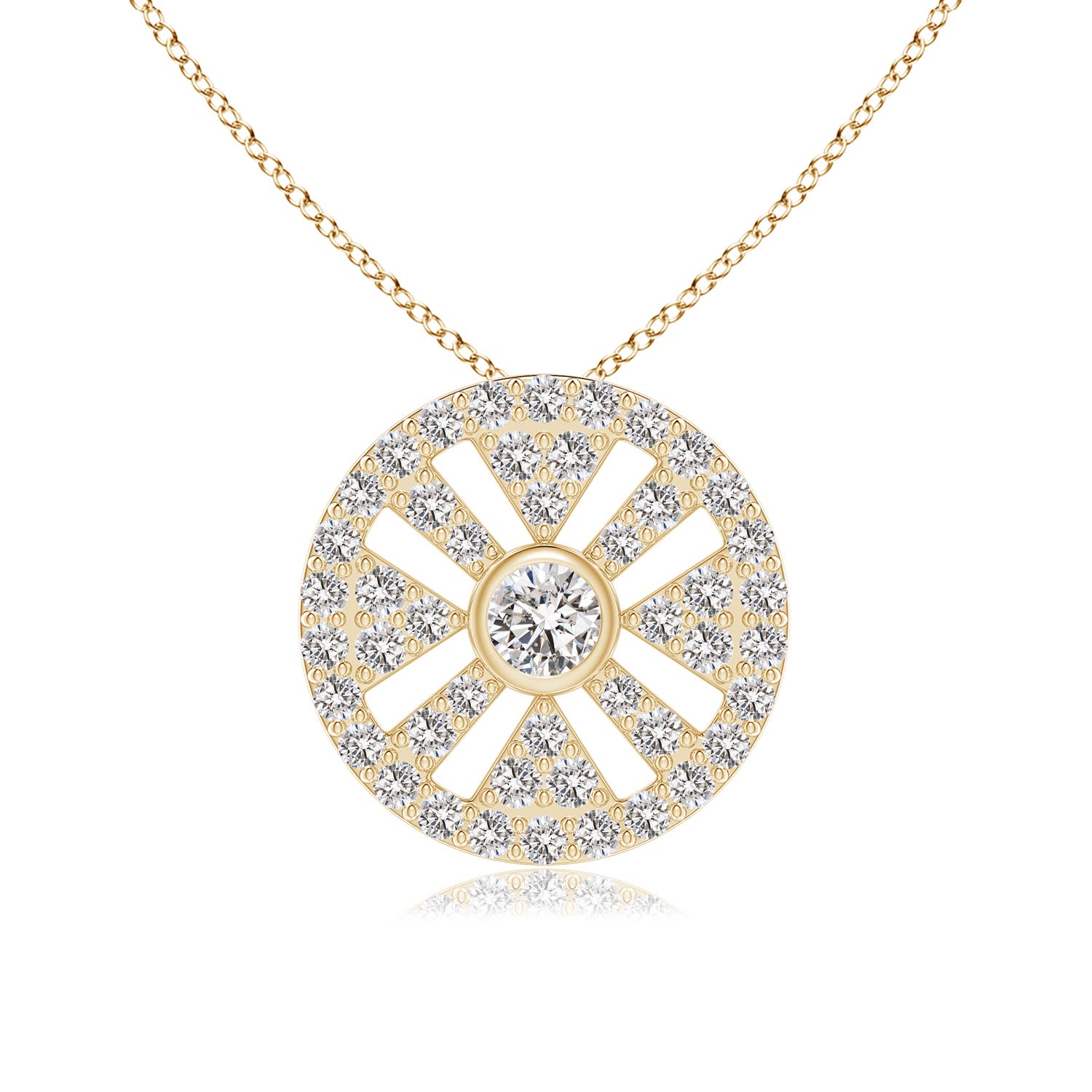 I-J, I1-I2 / 0.48 CT / 14 KT Yellow Gold