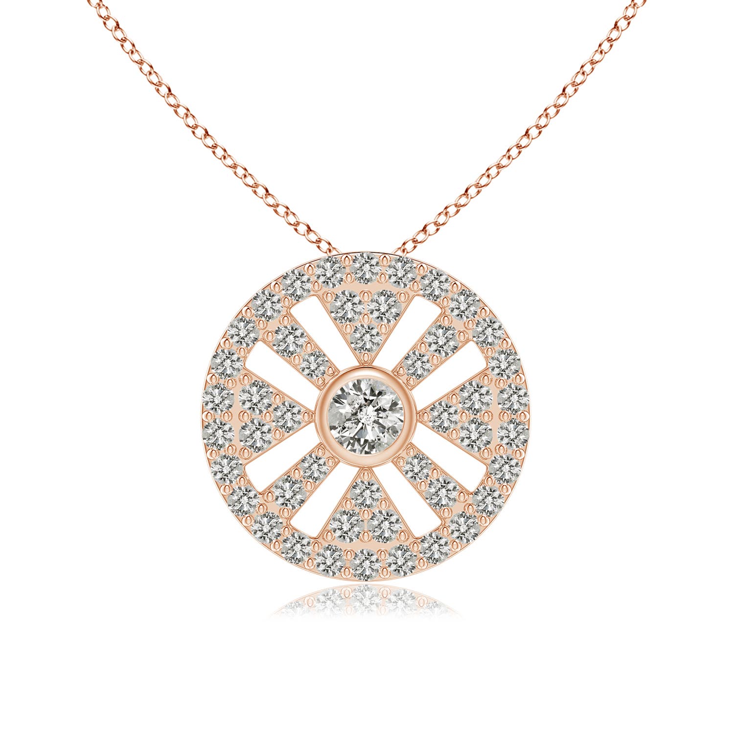 K, I3 / 0.48 CT / 14 KT Rose Gold