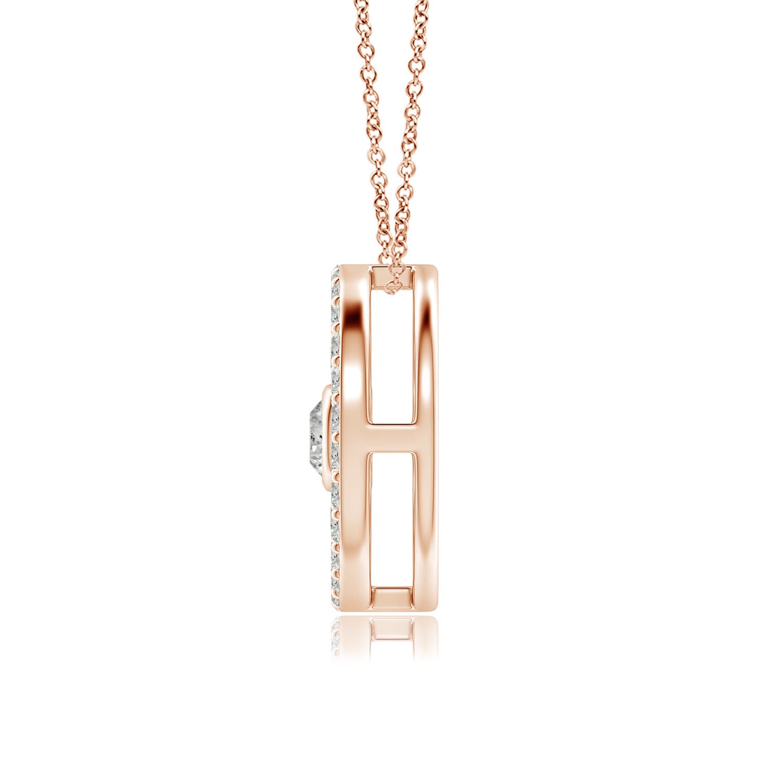 K, I3 / 0.48 CT / 14 KT Rose Gold