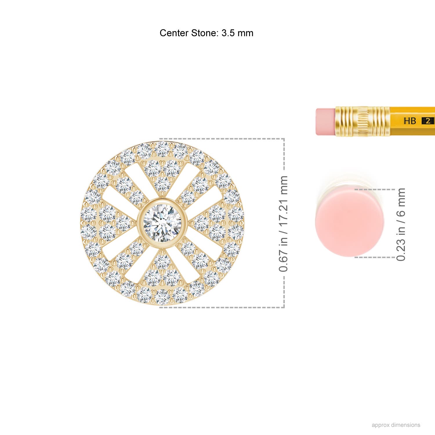 G, VS2 / 0.75 CT / 14 KT Yellow Gold