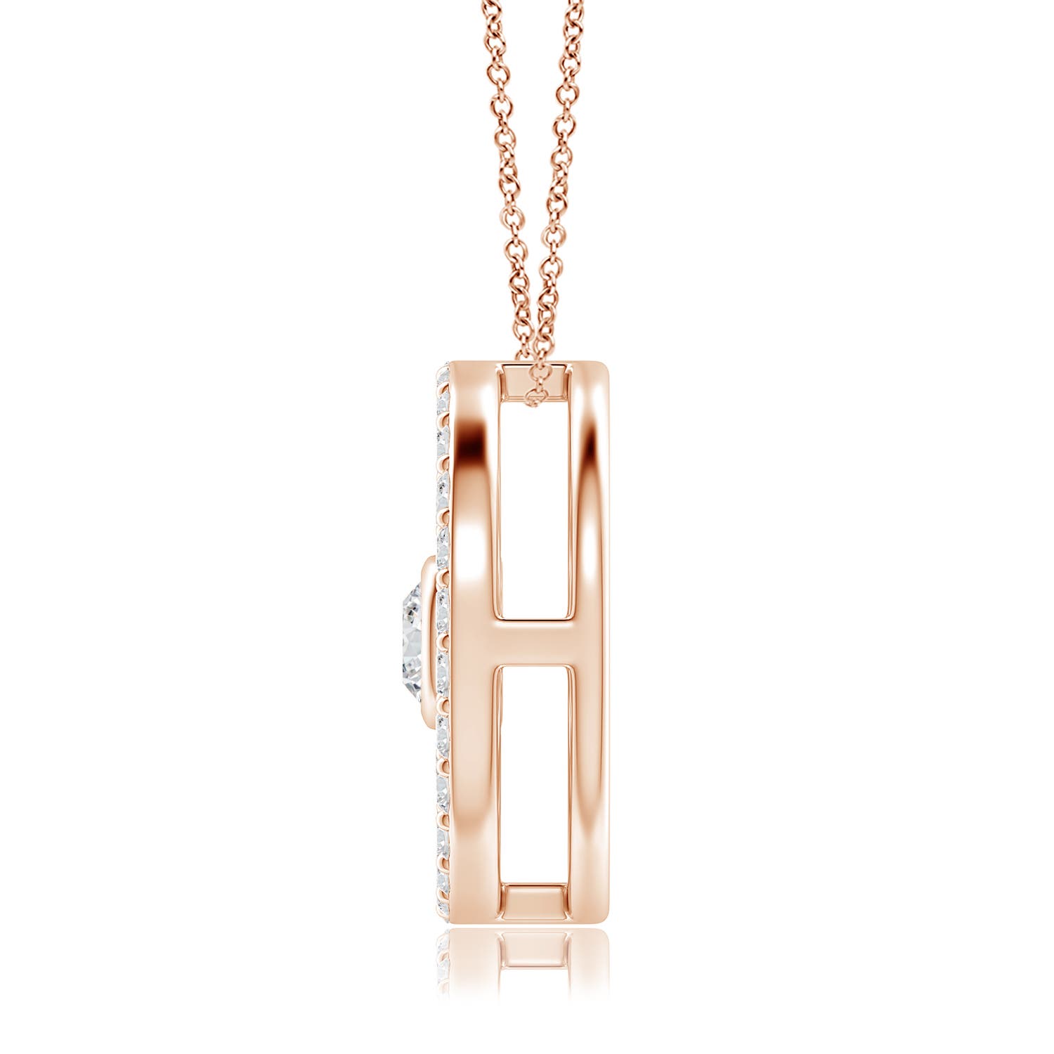 H, SI2 / 0.75 CT / 14 KT Rose Gold