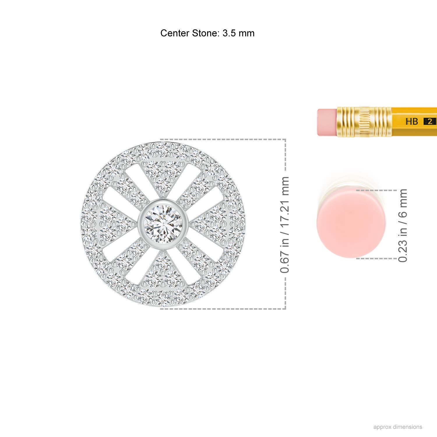 H, SI2 / 0.75 CT / 14 KT White Gold