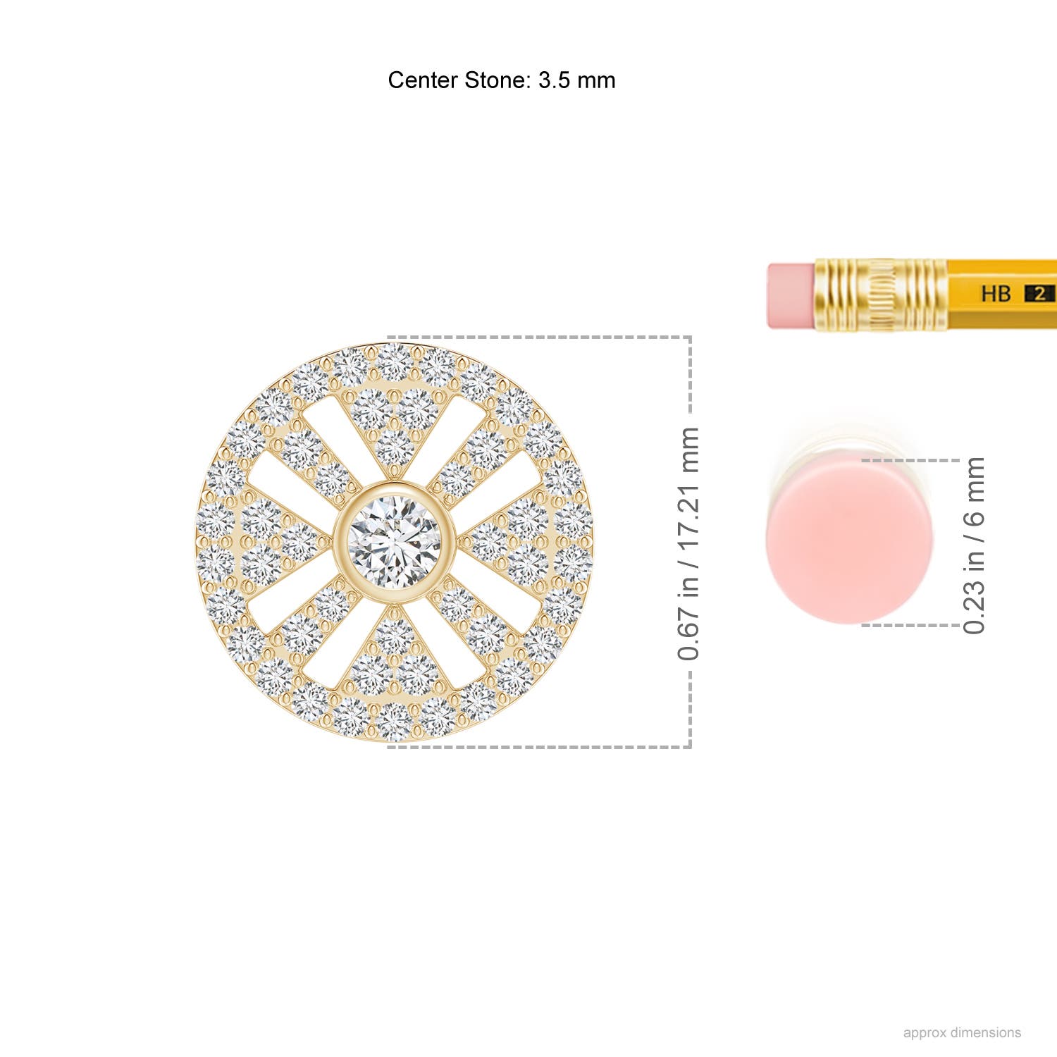 H, SI2 / 0.75 CT / 14 KT Yellow Gold