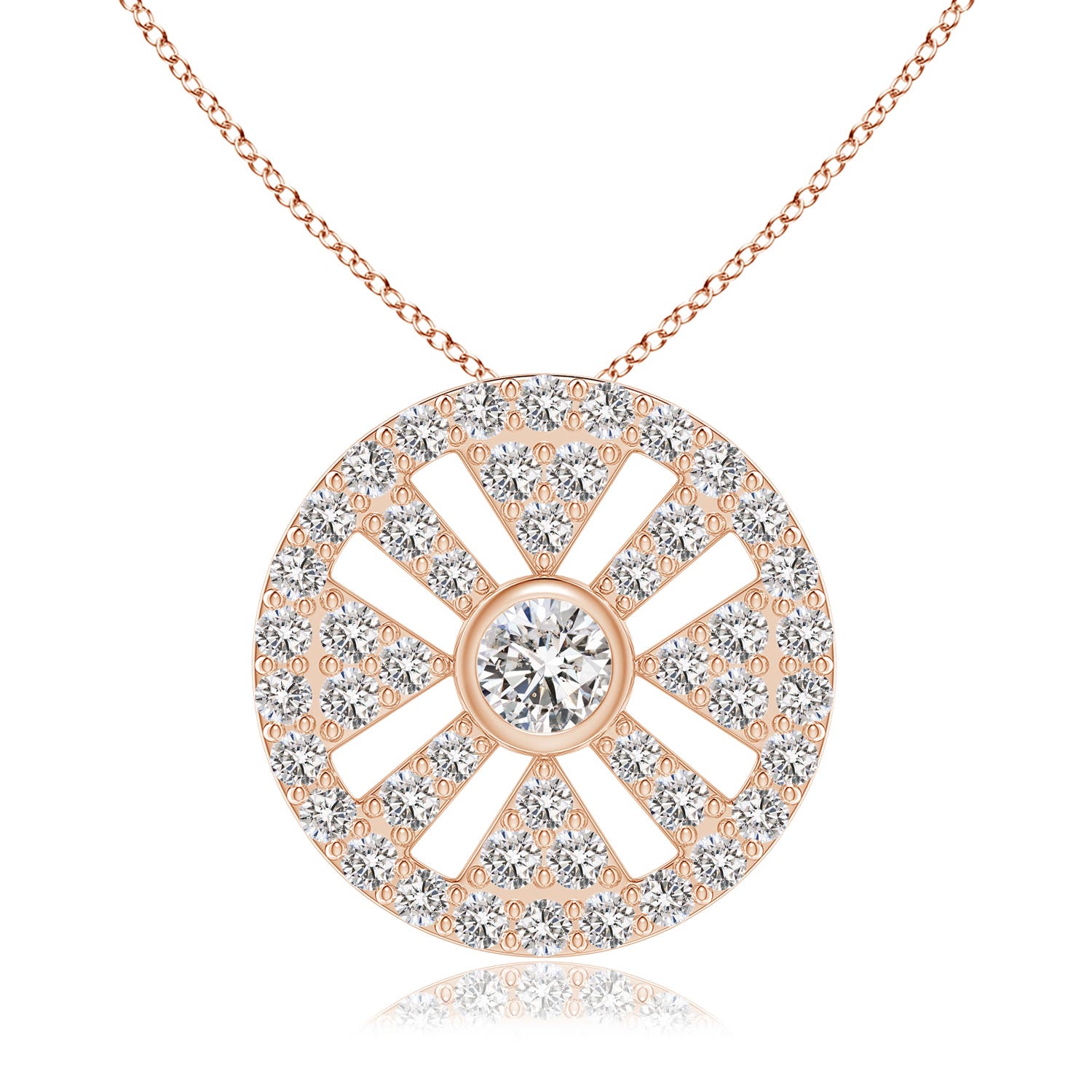 I-J, I1-I2 / 0.75 CT / 14 KT Rose Gold