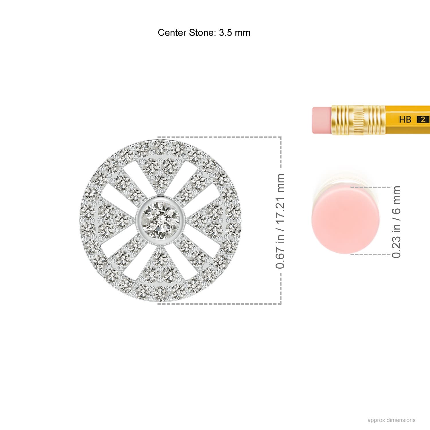 K, I3 / 0.75 CT / 14 KT White Gold